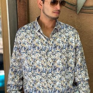 men’s casual shirt from Sungrur, India Large
